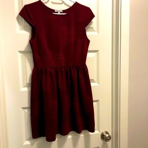 Large Burgundy O’Neill Empire Waist Floral Dress